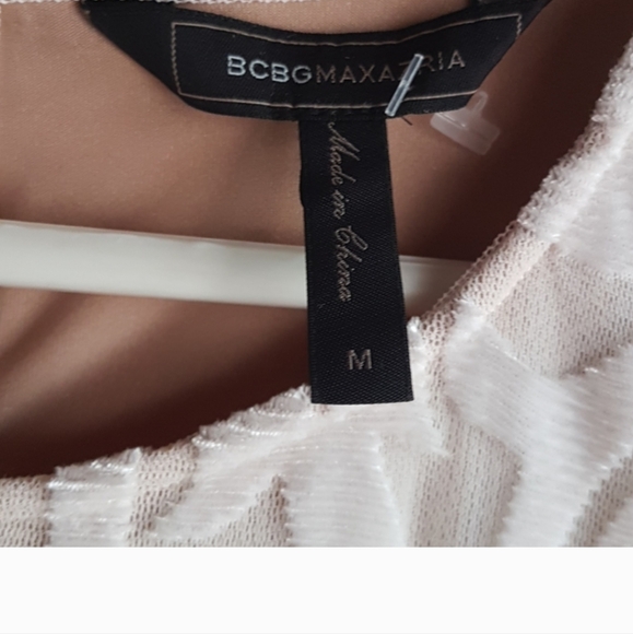 BCBG Ivory Velvet Burnout Dress Size M - Picture 7 of 7